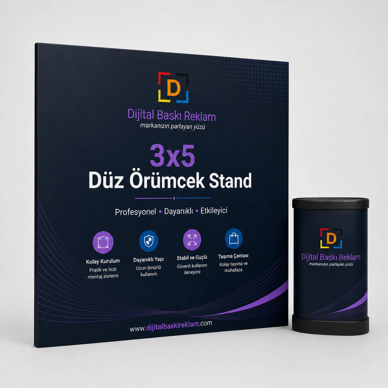 3x5 Düz Örümcek Stand