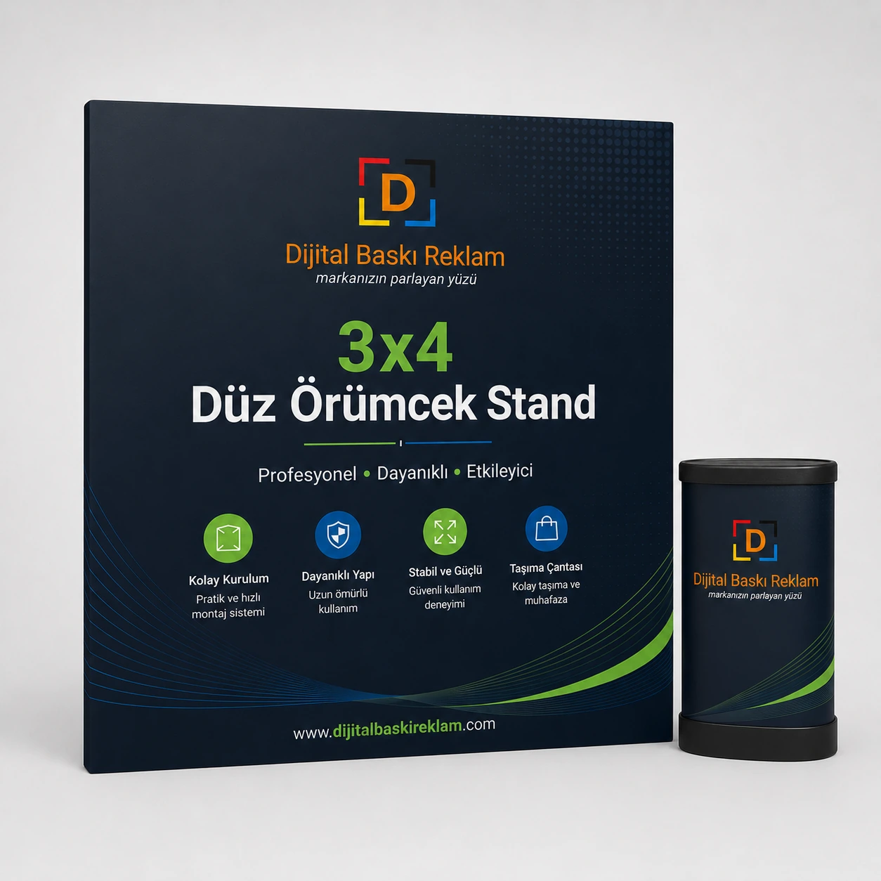 3x4 Düz Örümcek Stand