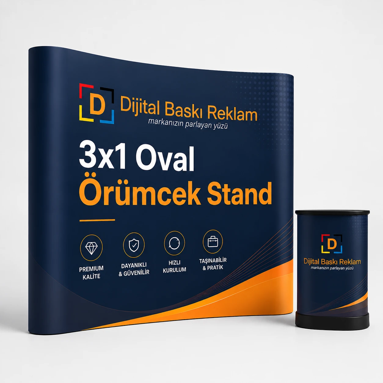 3x1 Oval Örümcek Stand